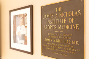 The James A. Nicholas Institute of Sports Medicine